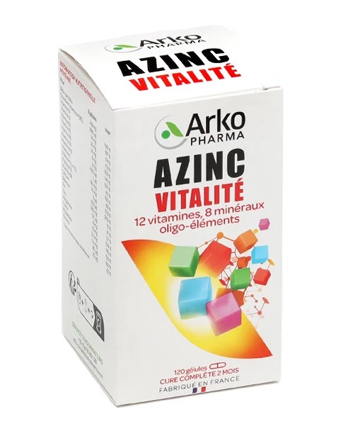 Azinc Forme et Vitalité Adulte 120 Gelules